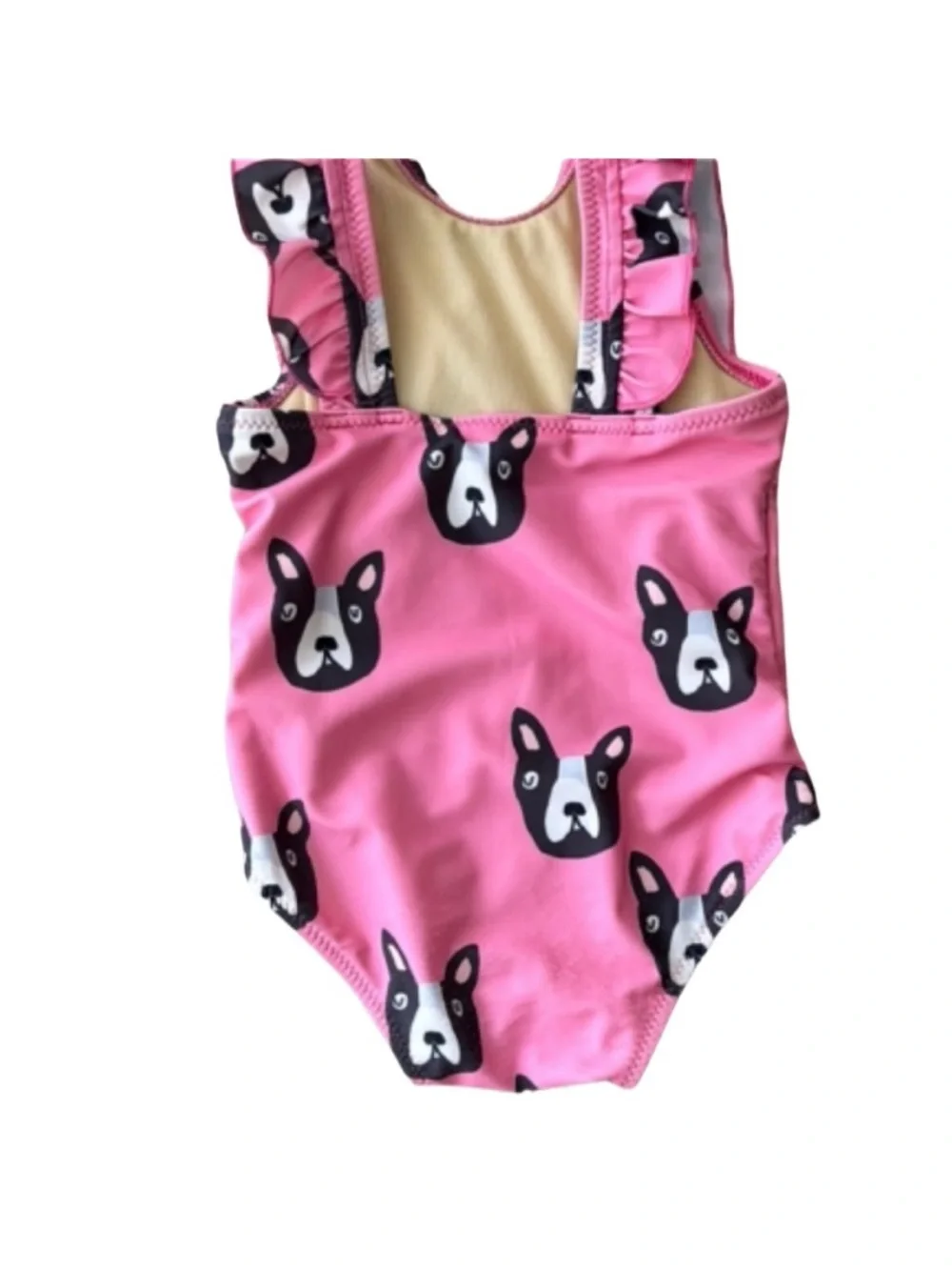 Pink Chicken French Terrier Swimsuit NWT 6-12 M